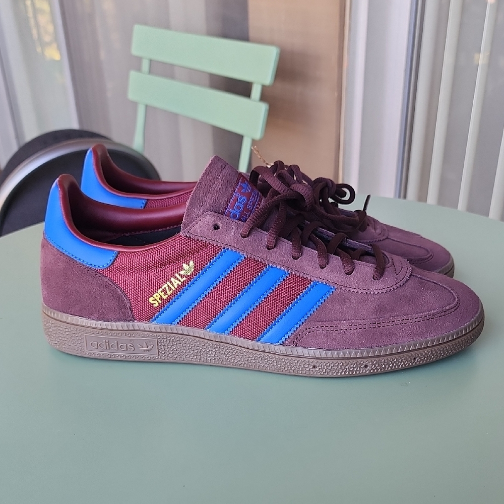 Adidas Handball Spezial Night Red Blue Gum Bottom Shoes Mens Size 10.5